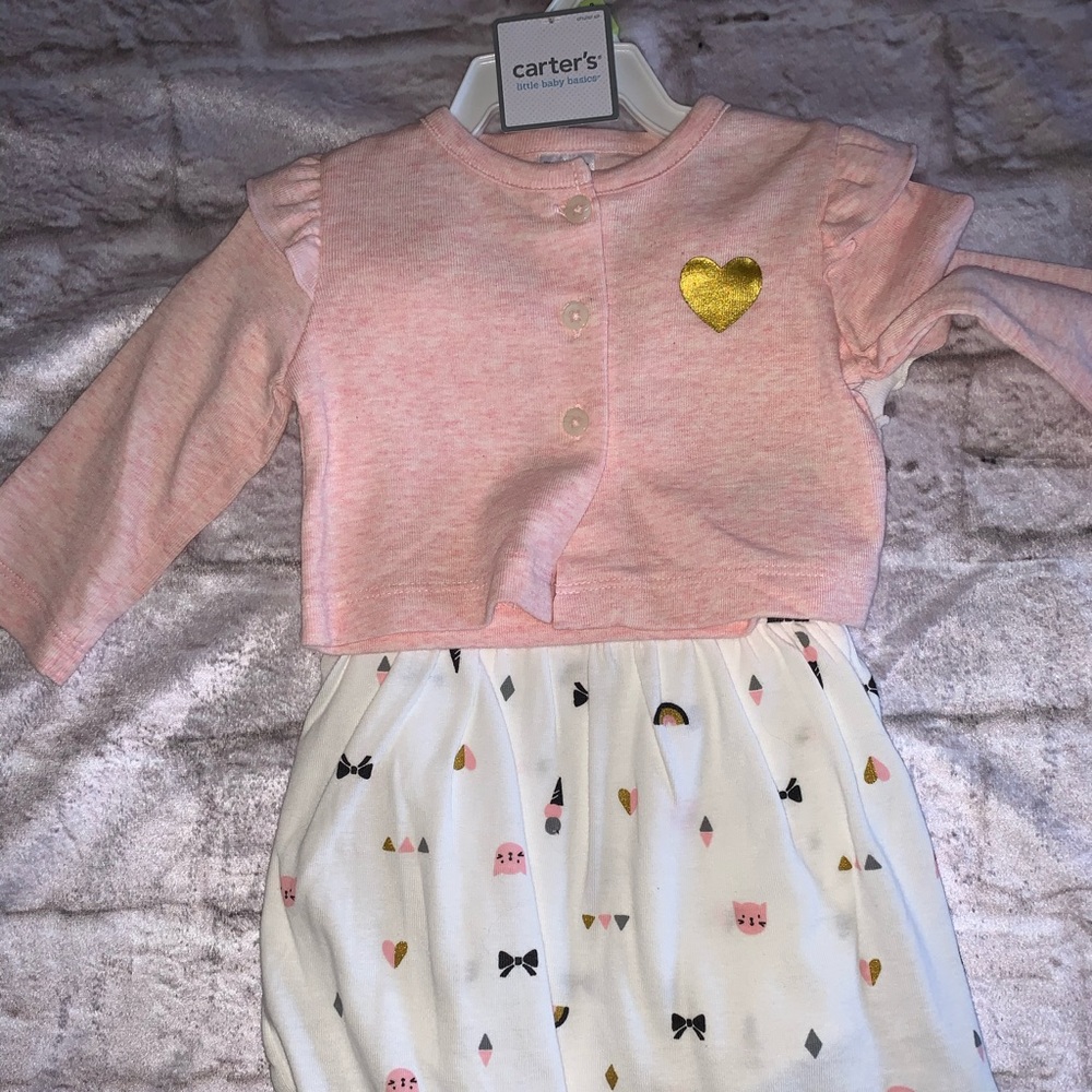 Carter’s 3 month Dress with Cardigan Set
